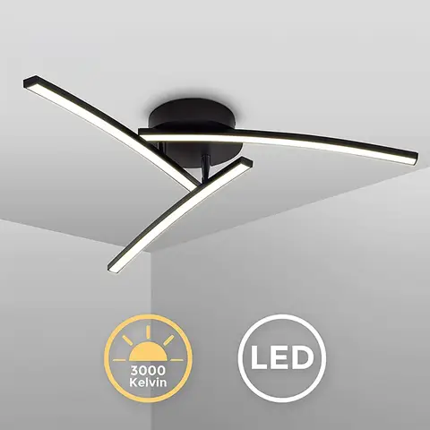 LED 천장 램프, 따뜻한 차가운 흰색 AC85-265V 곡선 디자인, 주방 조명, 실내 장식, 가정 조명, 18W