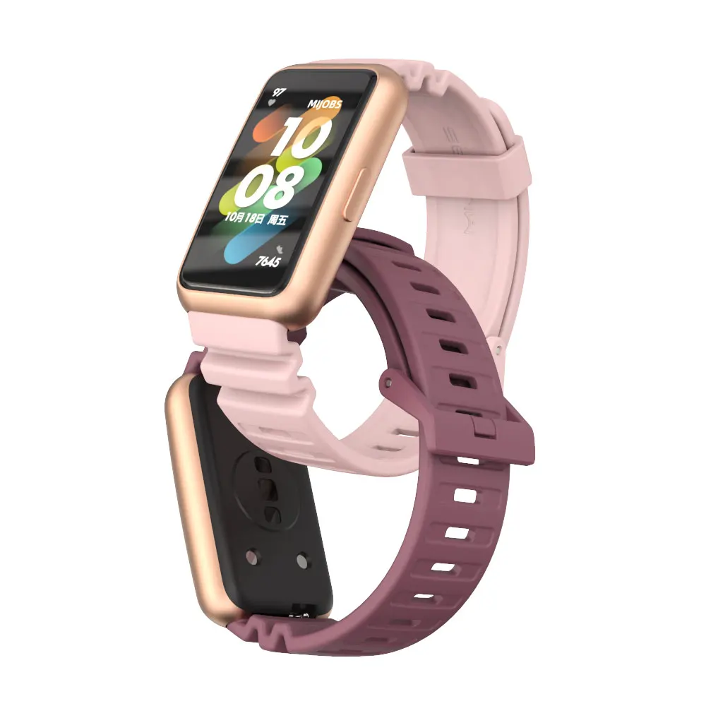 Huawei社バンド7ブレスレットシリコーンストラップhuawei社時計バンド7スマート腕時計アクセサリー交換時計バンドコレア