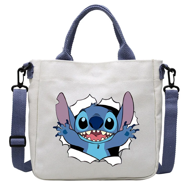 

Disney Lilo Stitch Anime Print Shoulder Bag Kids Casual Accessories Tote Children Cartoon Cute Crossbody Bags Fashion Handbag