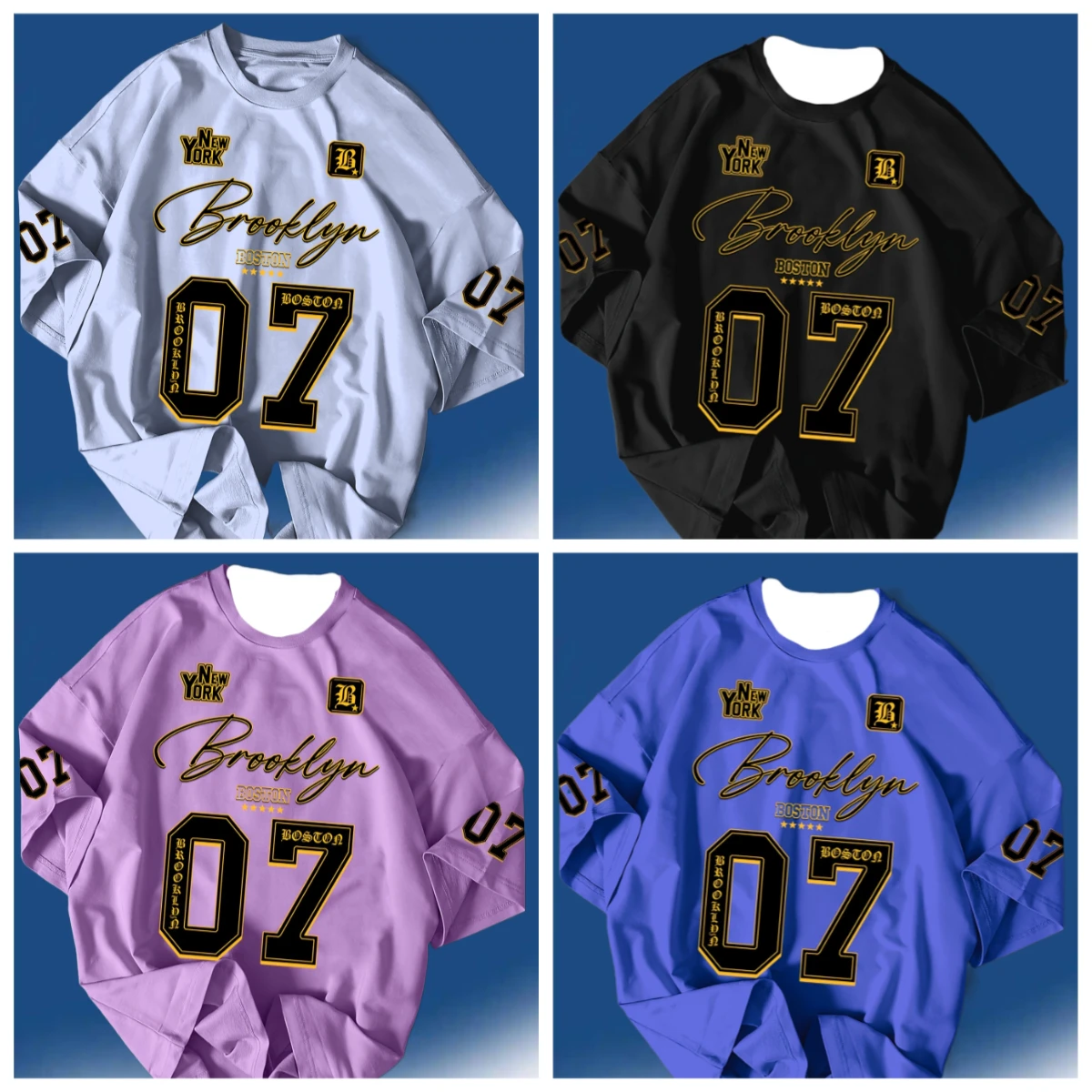 

2025 NEW Men's Casual Sports T-shirt Summer Sportswear, LA 78 Letter Print, Polyester Fabric, Ideal for Everyday Wear