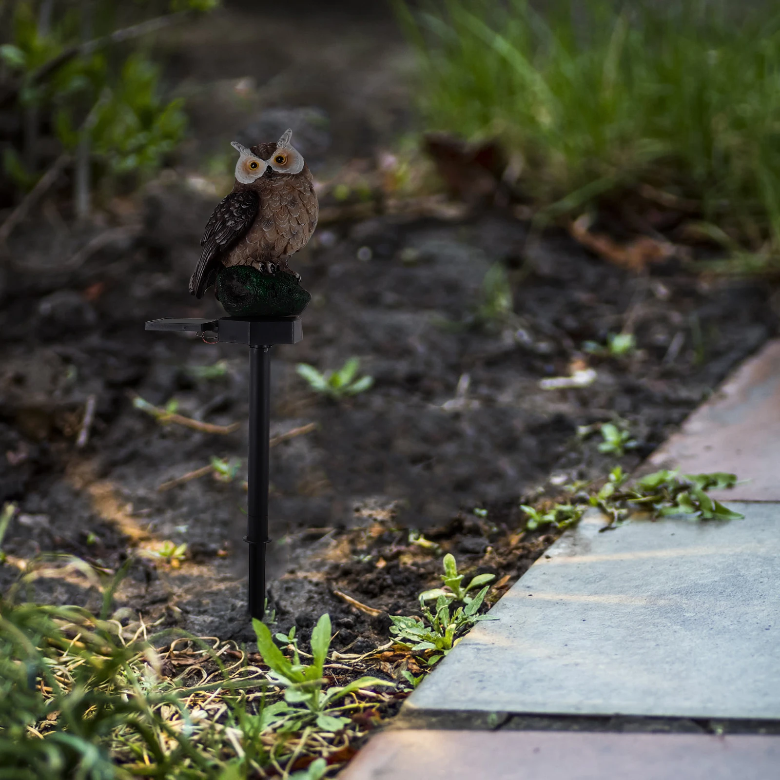 

Light Waterproof Garden Led Lights Owl Shape Garden Plug Lamp For Lawn Decoration Fake Owl Solar Night Light