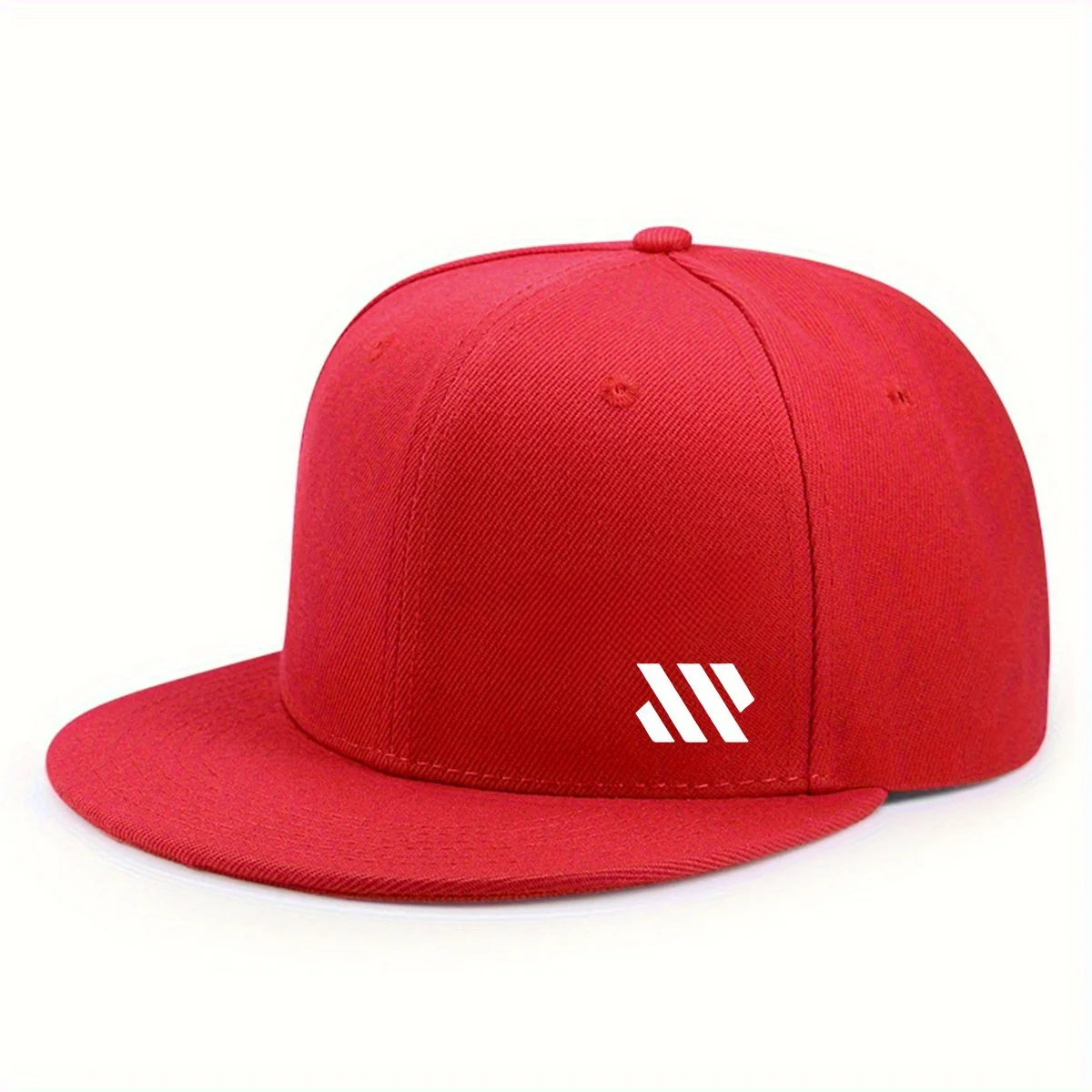 Baseballmütze mit weißem Logo, Unisex, verstellbar, atmungsaktiv, flache Krempe, leichte Outdoor-Reisemütze, Kopfbedeckung – Detail 8