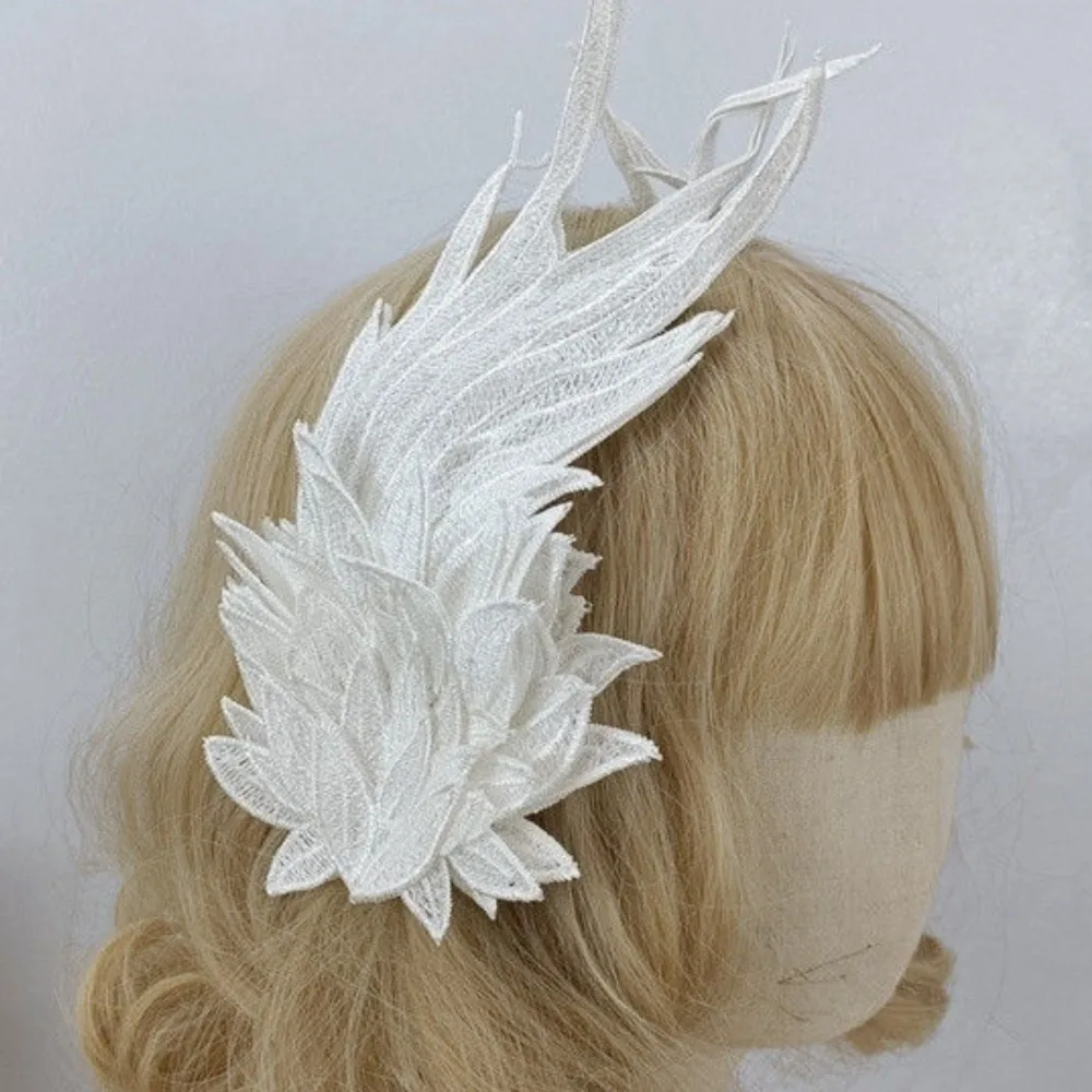 Angel Wing Hair Clips Black White Wing Hair Ornament Cosplay Hair Accessories Barrette Hairpin Lolita Headwear Performance Wear