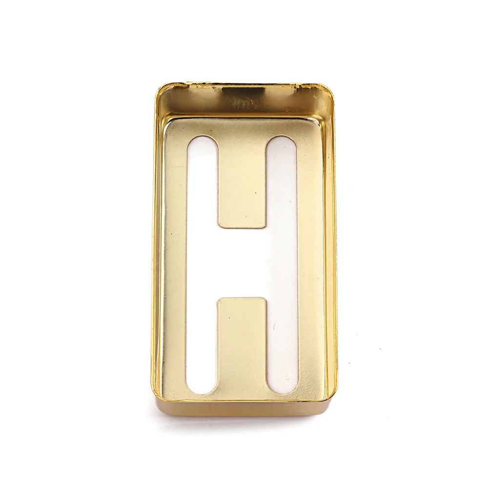 

2Pcs Metal H Hole Pickup Cover Humbucker for Guitar Electric Instrument Replacement Durable Accessory Humbucker Cover