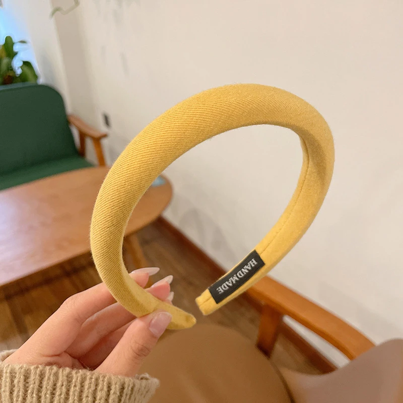 Verdicktes, festes, breites Haarband für Damen, Vintage, weiches, elastisches Stirnband, Mädchen-Lünette, Haarband, Kopfbedeckung, modisches Haar-Accessoire – Detail 10