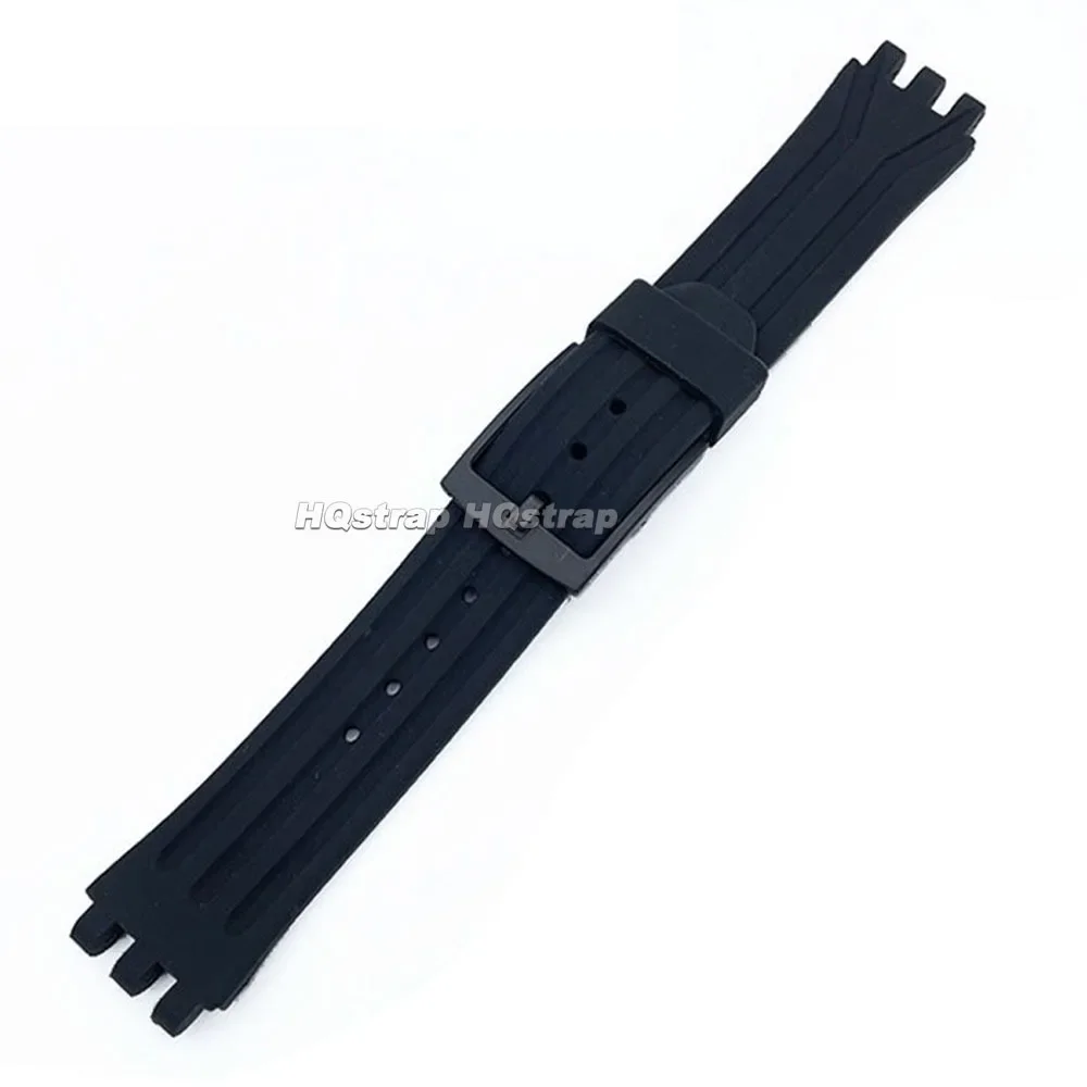 Rubber Watch Band Sport Soft Universal Bracelet for Swatch SUIK400 SUIB400 Silicone Strap for Men Women Replace Wristband 19mm image 5