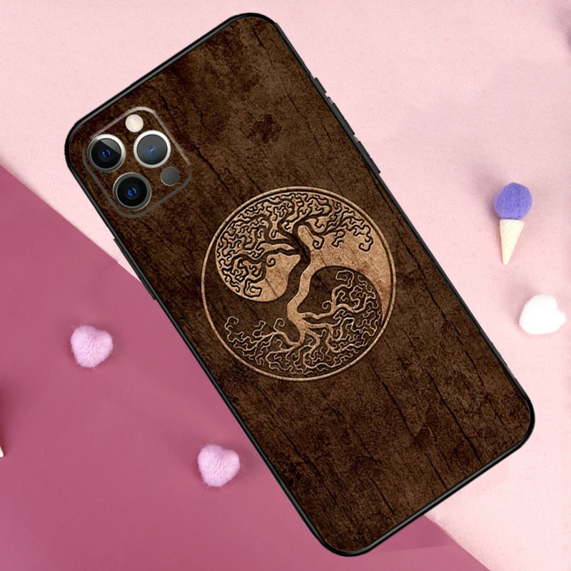 Tree of Life Yin Yang Phone Case For iPhone 13 14 15 16 Pro Max Plus 11 12 Pro Max 7 8 X XS XR 12 13 Mini Cover