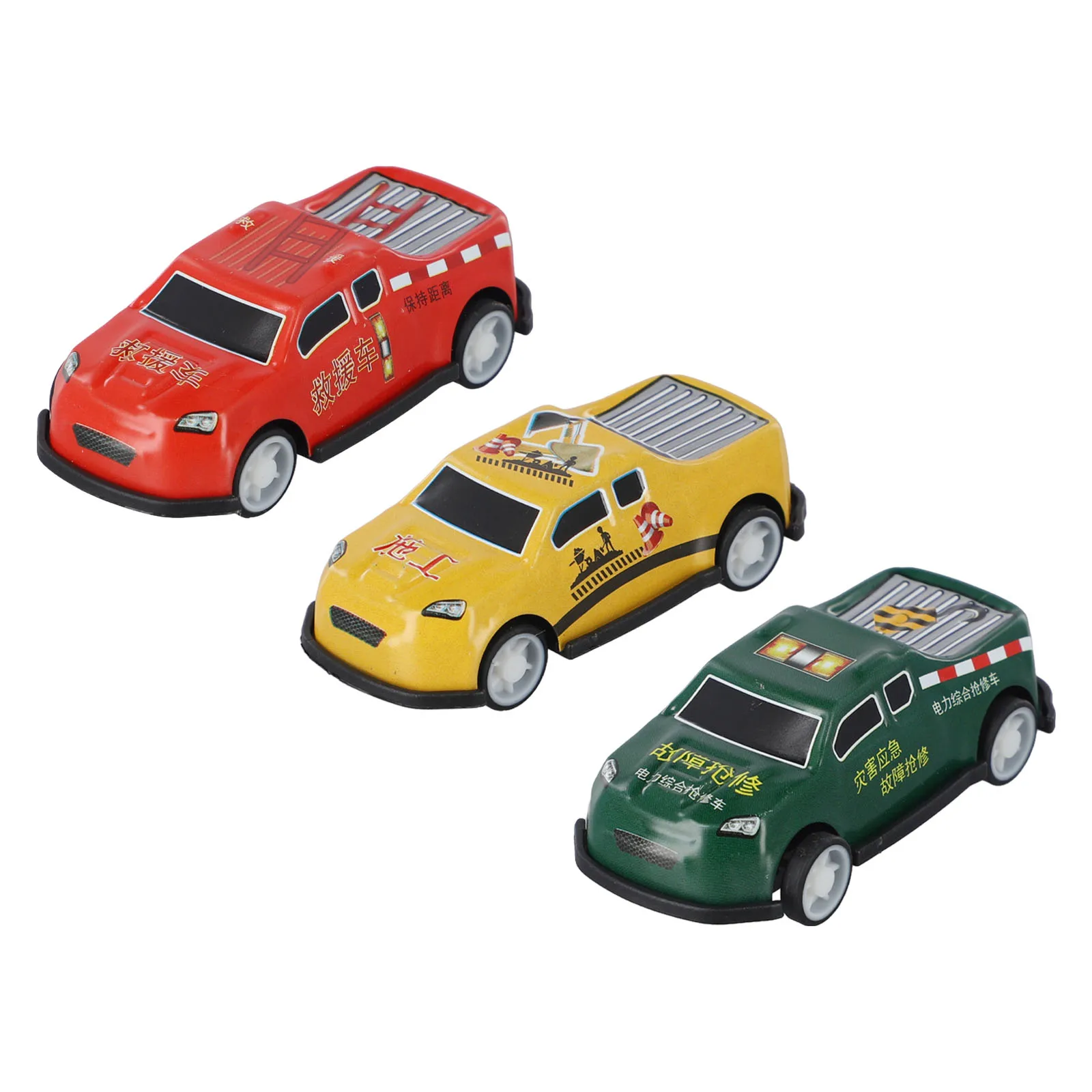 3pcs Pull Back Mini Car Model Diecast Cars Toys For Boys Sliding Inertia Vehicle Children Birthday Gifts Pinata Filler