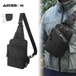 Gun Holster Bag Outdoor Concealed Carry Pistol Bag Men Casual Adjustable Shoulder Chest Bag Handgun Pouch EDC Organizer Case