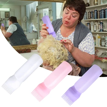 Profissional Salão Cabelo Colorir Óleo Aplicador, Cabelo Tintura Garrafa, Barbearia Cabeleireiro Ferramentas, Penteado Acessórios Suprimentos