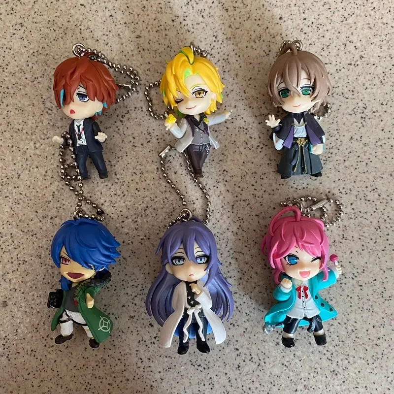 Kawaii Hypnosis Microphone Gashapon Figure Keychain Anime Figurine Cute Division Rap Battle Capsule Toys Kids Gift