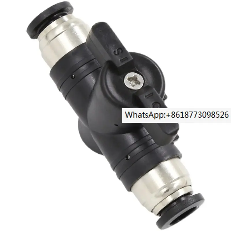 5PCS Valve for closing gas BUC pneumatic switch 4 manual valve 6 air pipe joint HVFF manual valve BUL 8 10 12