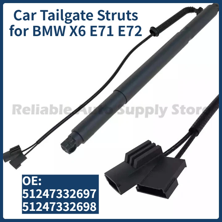

1 Pair of Car Tailgate Struts for BMW X6 E71 E72 Trunk Electric Support Rod 51247332697 51247332698