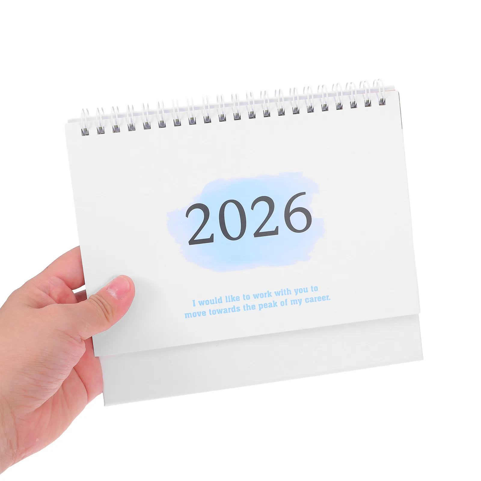 

2026 Calendar Compact Design Foldable Standup Structure Easy Date Navigation Planning Scheduling Home Office Decor Sky-Blue