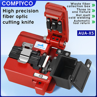 COMPTYCO AUA-X5 Fiber cleaver Cable Cutting Knife FTTT Fiber Optic Knife Tools cutter High Precision Cleavers 16 surface blade