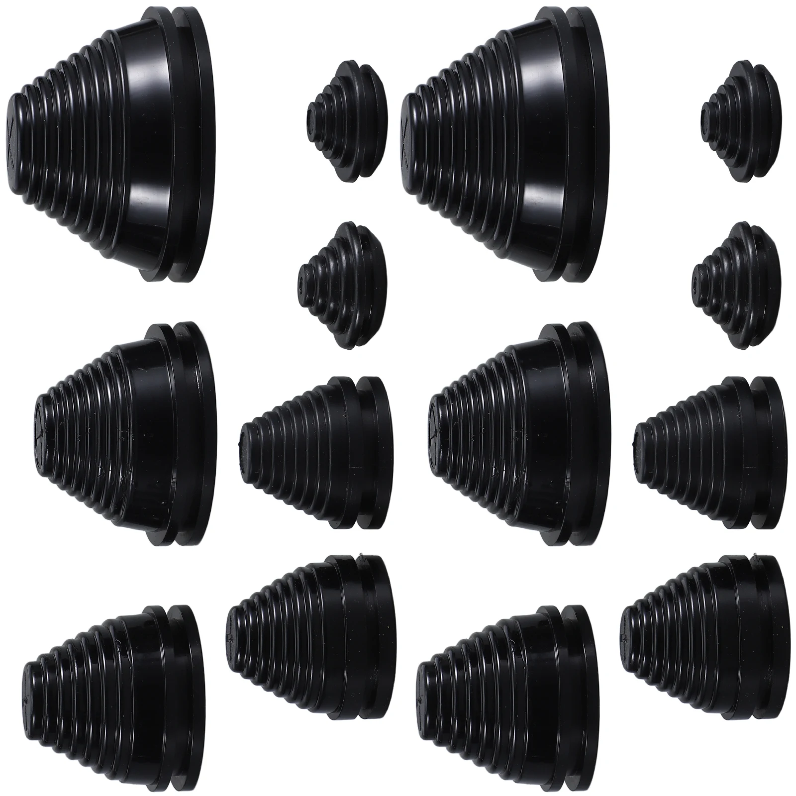 

14 pcs Cable Grommet Kit Black Rubber Guard 22mm 25mm 30mm 35mm 40mm 50mm 60mm Sizes Wire Sealing Gasket Protection