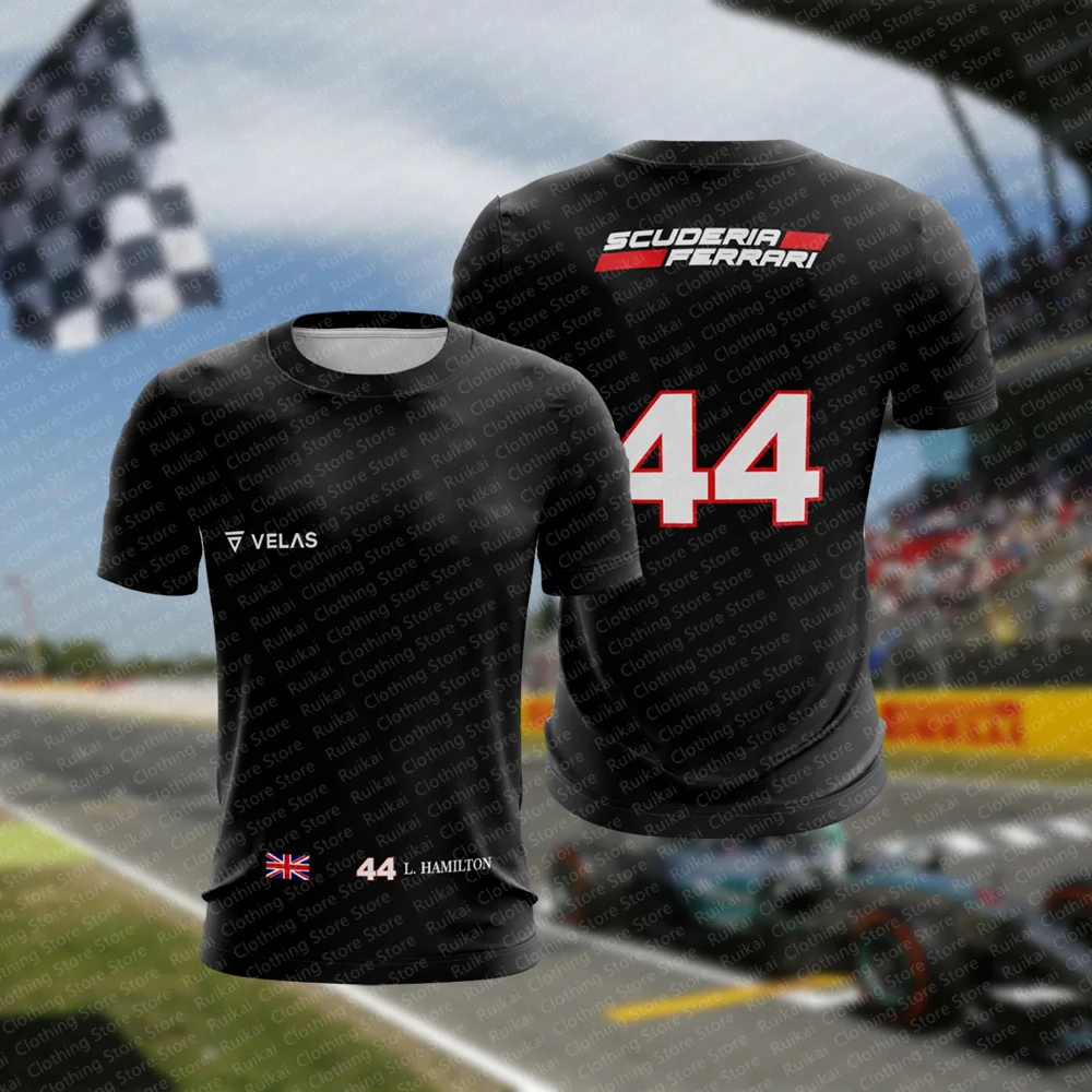 

Summer Classic F1 Printed Race Training Men's T-shirt, Daily Comfortable, Breathable, Sweat Wicking Sports Short Sleeved Top