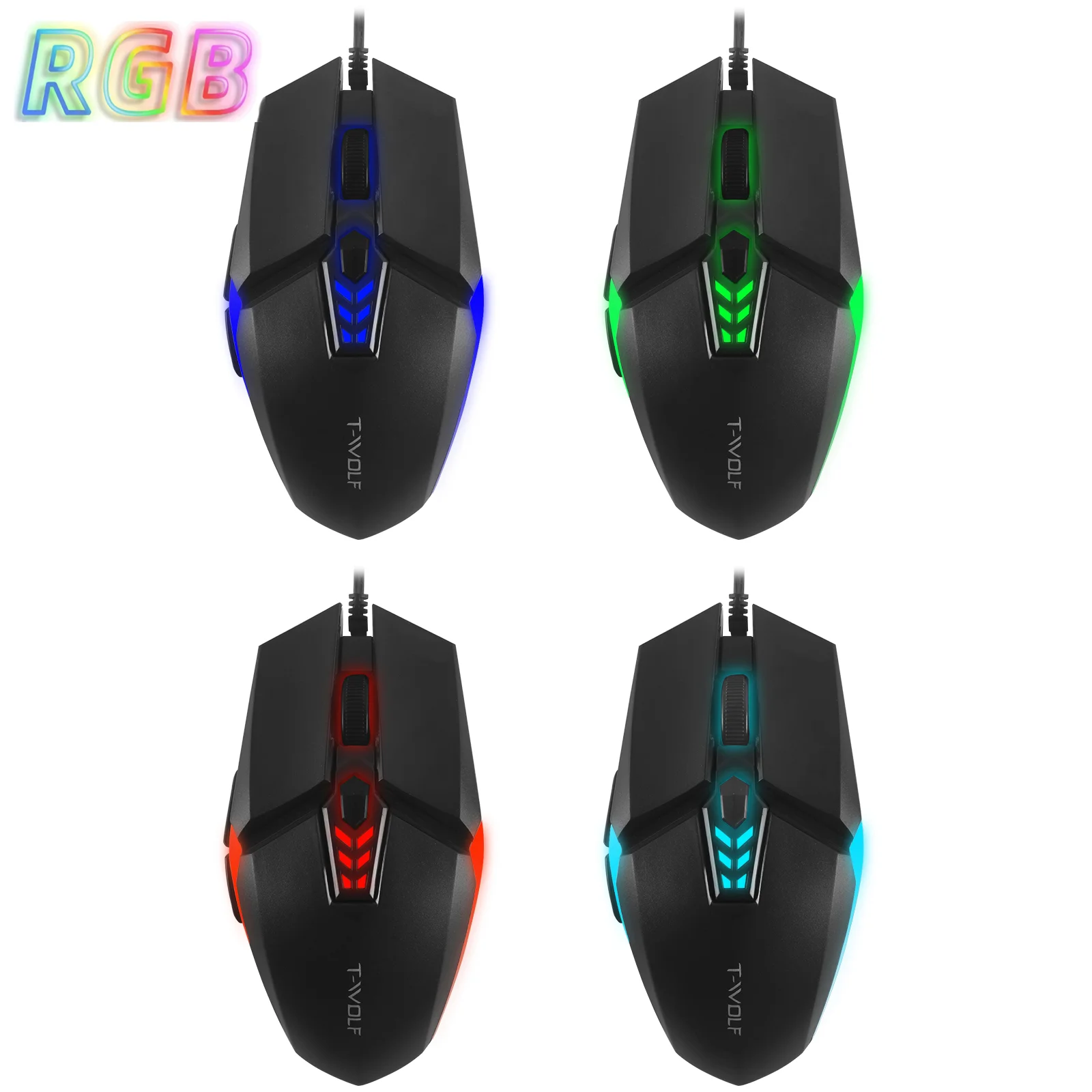 

G510 Gaming Wired Mouse USB Optical Backlight Computer Mice Gamer Backlit RGB Mouse For PC Laptop Tablet Game Accessories