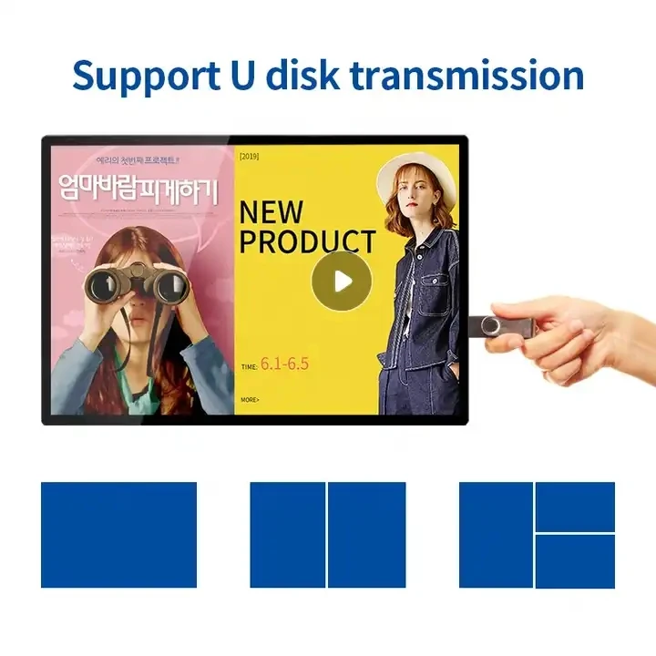 43 Inch Wifi Wall Mount Digital Signage And Displays Lcd Advertising Equipment Player Menu Board Screen Indoor Ad Player