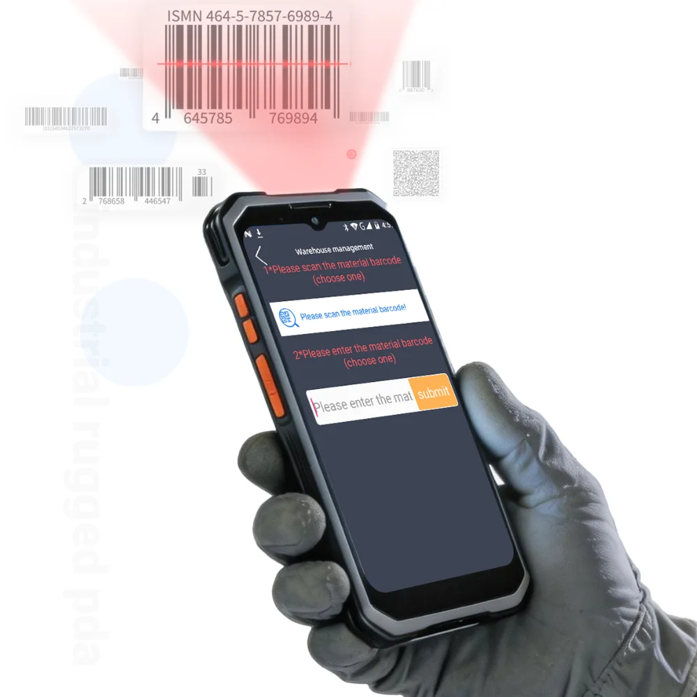 PDA Industrial Resistente Android Octa-core con Módulo de Código de Barras E20, GPS/BeiDou/GLONASS, 6.3 Pulgadas, 8+256GB, 4800mAh, H61 5G, OEM/ODM