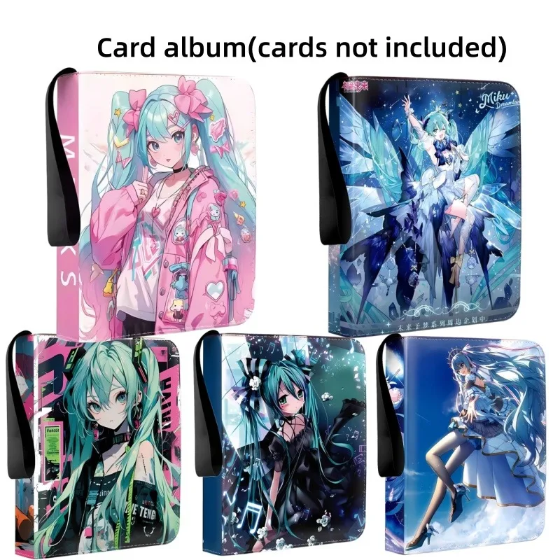 初音ミクコレクションカードフォルダーかわいい漫画印刷アクセサリーポラロイドアルバムアニメ周辺機器カード収納フォルダー