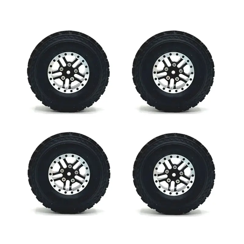 FBIL-4PCS Upgraded RC Car Tire For MN 1/12 MN82 LC79 MN78 1/16 WPL C14 C24 RC Car Feiyu RC Car Upgraded Parts