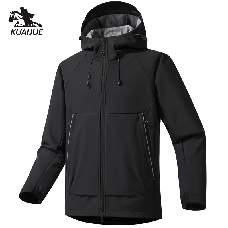 Jacket Men's Spring Autumn New Men Jacket Solid Color Hooded Jackets Casual Coat Men's Business Coats Size M-3XL 4XL 5XL 0678