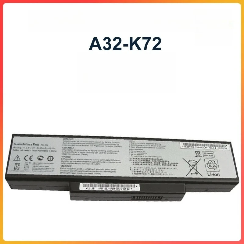 A32-K72 A32-N71 High Safety Replacement Laptop Battery For Asus N73JQ N73JN N73S N73SQ Rechargeable Li-ion Battery