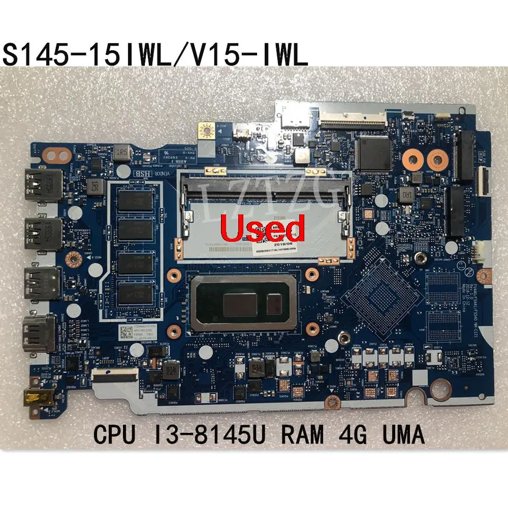 Used For Lenovo Ideapad S145-15IWL/V15-IWL Laptop Motherboard mainboard  With CPU I3-8145U 4G UMA FRU 5B20S41719 5B20S41720