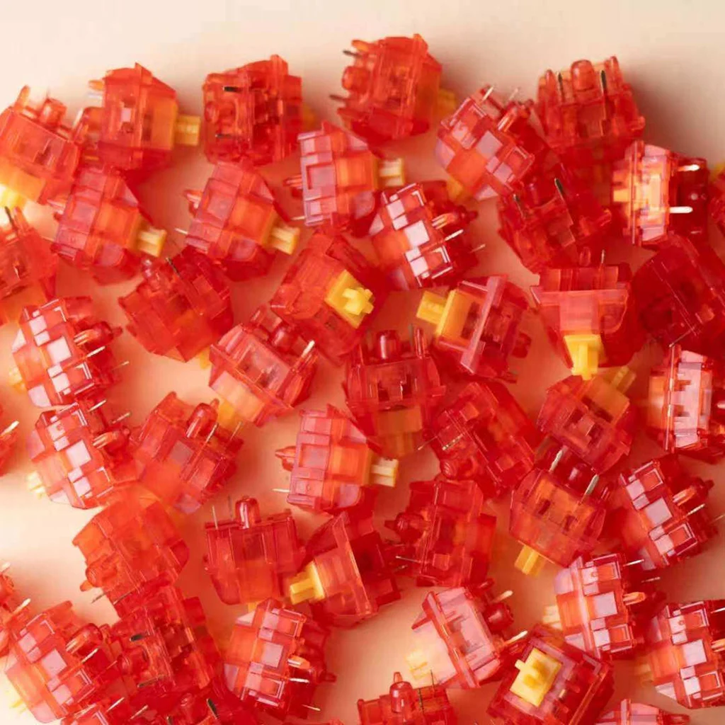 Interrupteur mécanique HIFI MZ Y2 5 broches linéaire 32g 40g 48g 53g pour clavier de jeu, accessoires de déclenchement translucides RGB Hot Swap U5