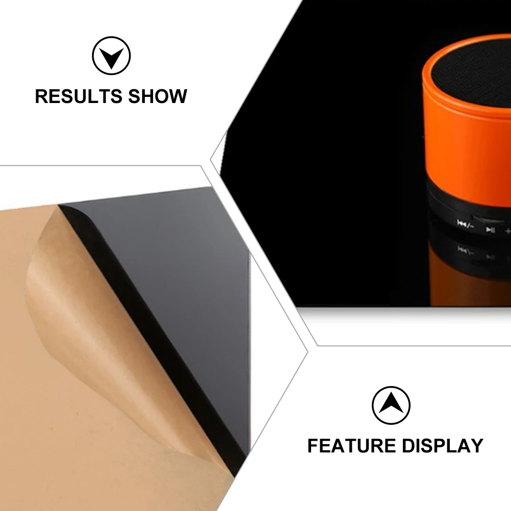 

Photography Backdrop Props Black Acrylic Reflective Board For Product Shooting Smooth Lightweight Background Tool Photo Studio