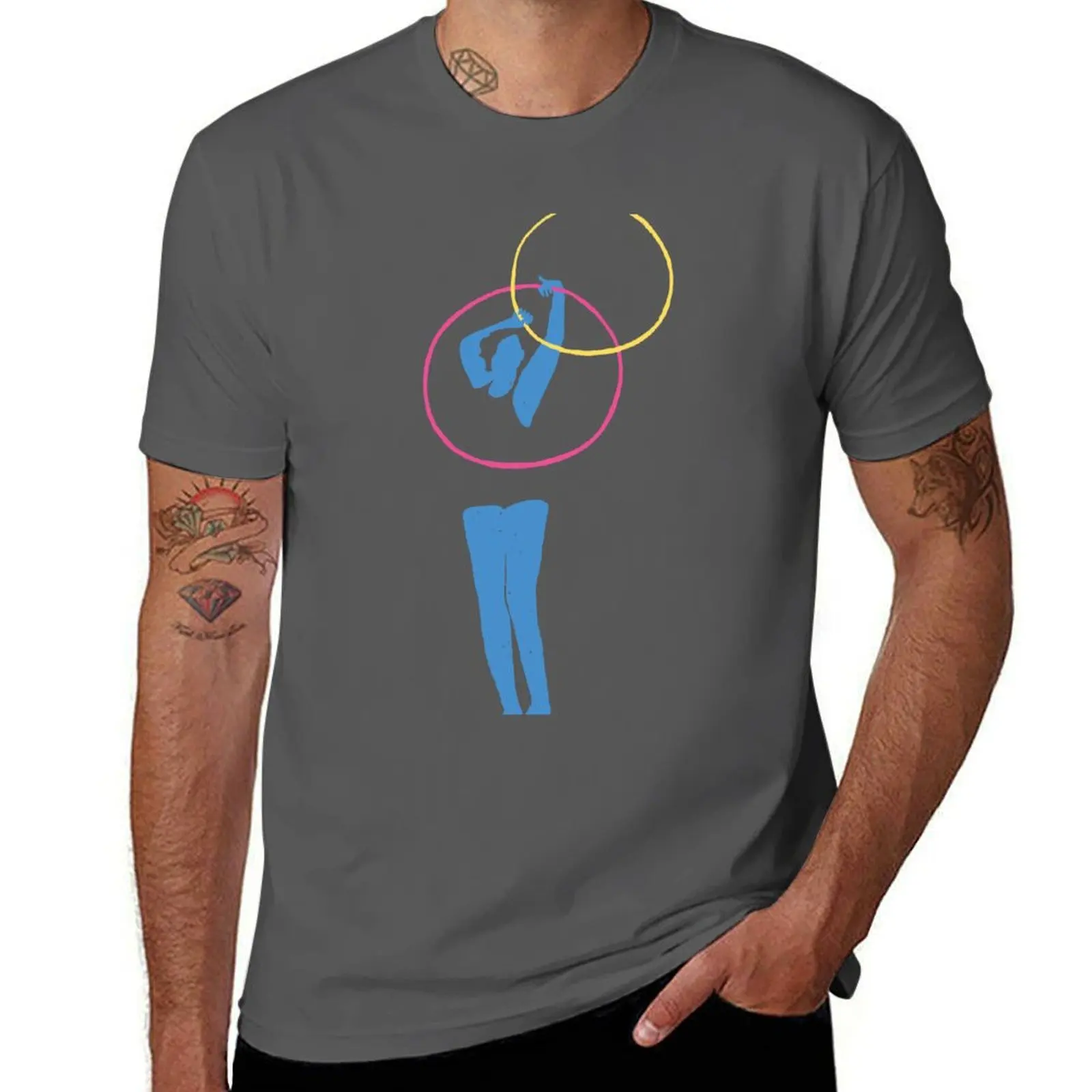 

Circus tricks hula hoops lady dancing arty cool performer T-Shirt street wear hippie clothes t shirts men