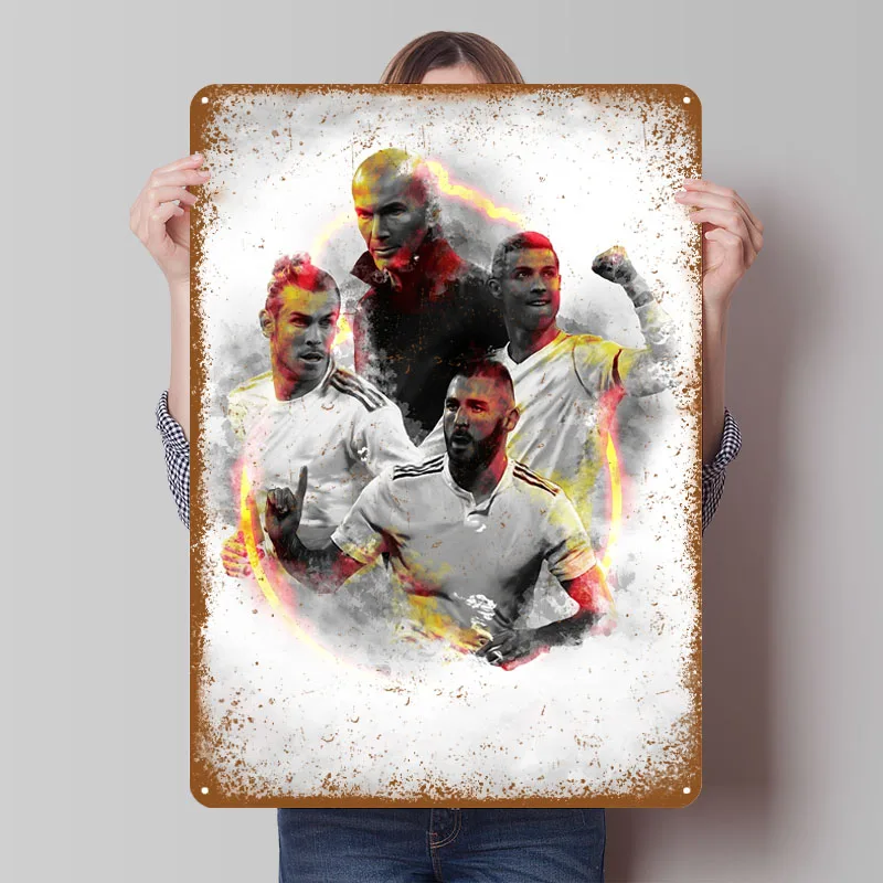 Coach N Players 3 علامات معدنية ملصق رياضي لوحة معدنية عتيقة علامة صفيح مخصصة لتزيين جدران الفن صور جدار ديكور