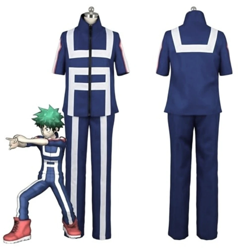 Disfraz Deportivo de My Hero Academia/Boku No Hero Academia, Conjunto de Uniforme con Pantalones y Top, Ropa para Cosplay, Halloween y Comic-Con