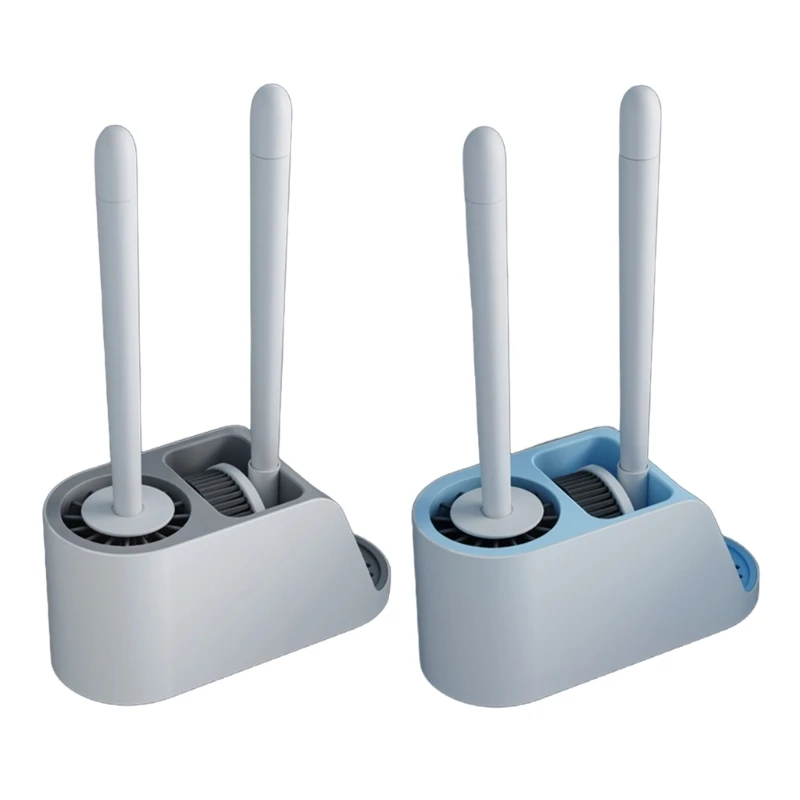 Reliable Toilet Brush Set with Quick Drying Holder Effective Bathroom Solution