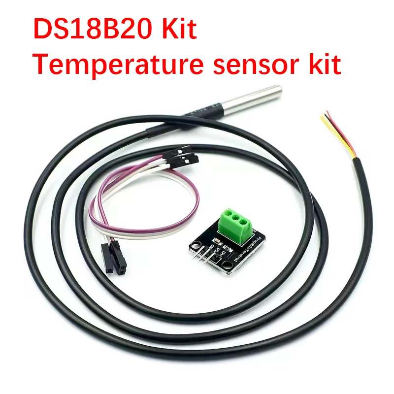 1-10pcs DS18B20 water temperature sensor kit module