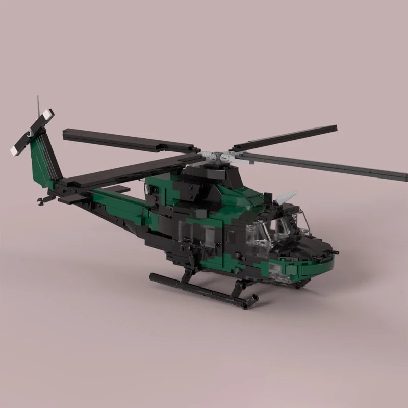 768 PCS War series CH-146 | Canadian Multirole Helicopter MOC Customize Modular Building Block Simple DIY Boys Toy Birthday Gift