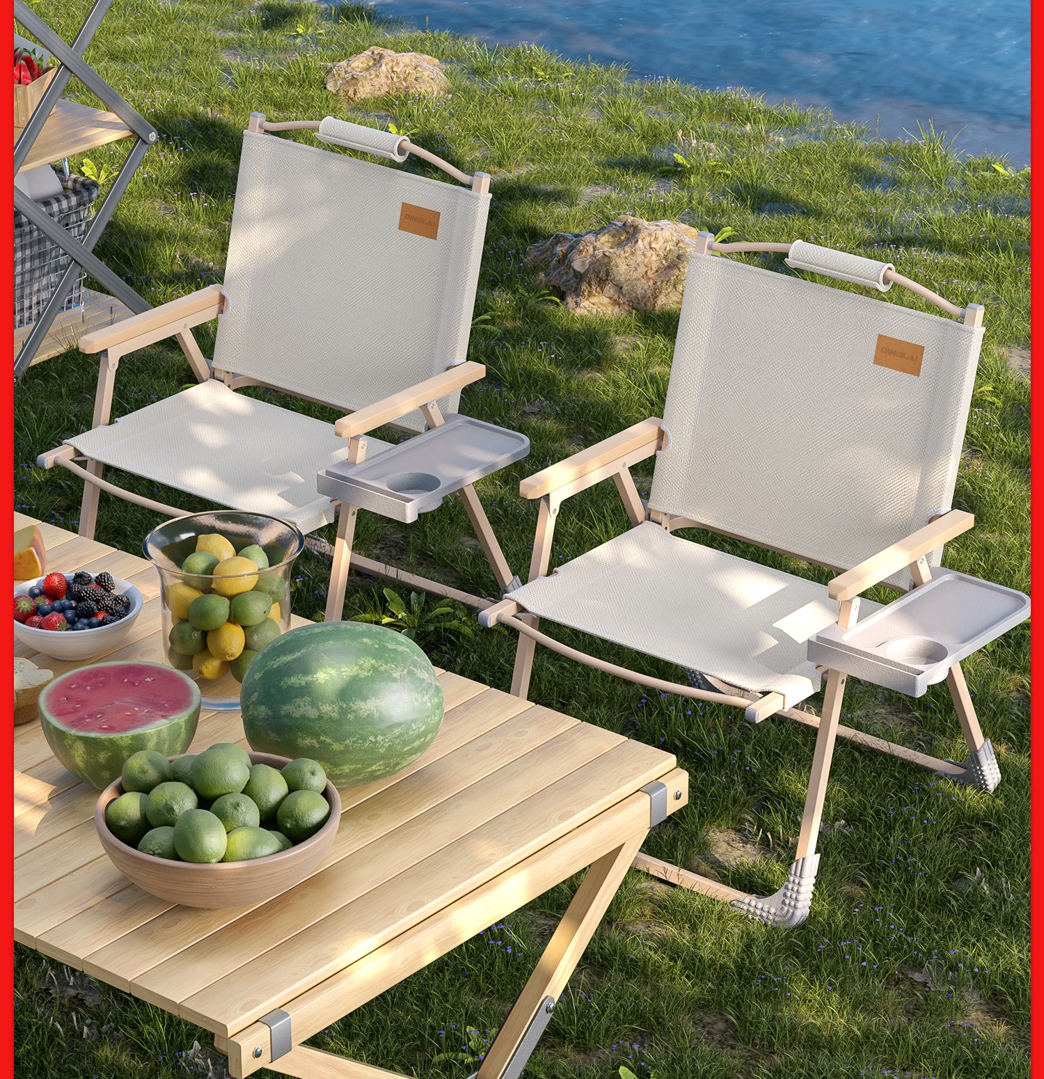 

Outdoor camping tables and chairs Portable chair Backrest Folding chair Lunch chair Stool