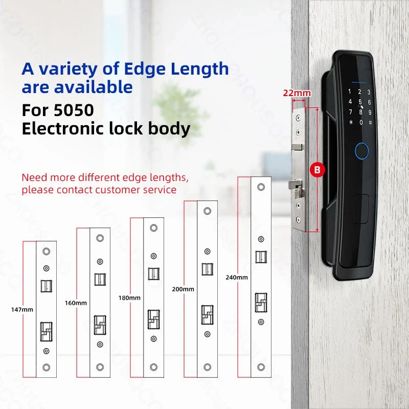 Tuya Smart Home Electronic Lock Wifi APP Fingerprint Biometric Card TTLock APP Digital Password Keyless Smart Door Lock Security