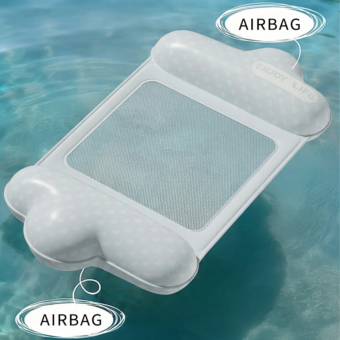 1PC Inflatable Pool Float Lounger Adult Water Hammock Mesh Floating Raft Swim Mattress for Pool Beach Summer
