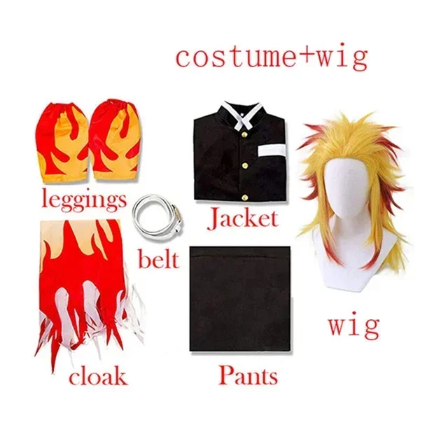 2026 Halloween Rengoku Kyoujurou Cosplay Anime  Cosplay Cost