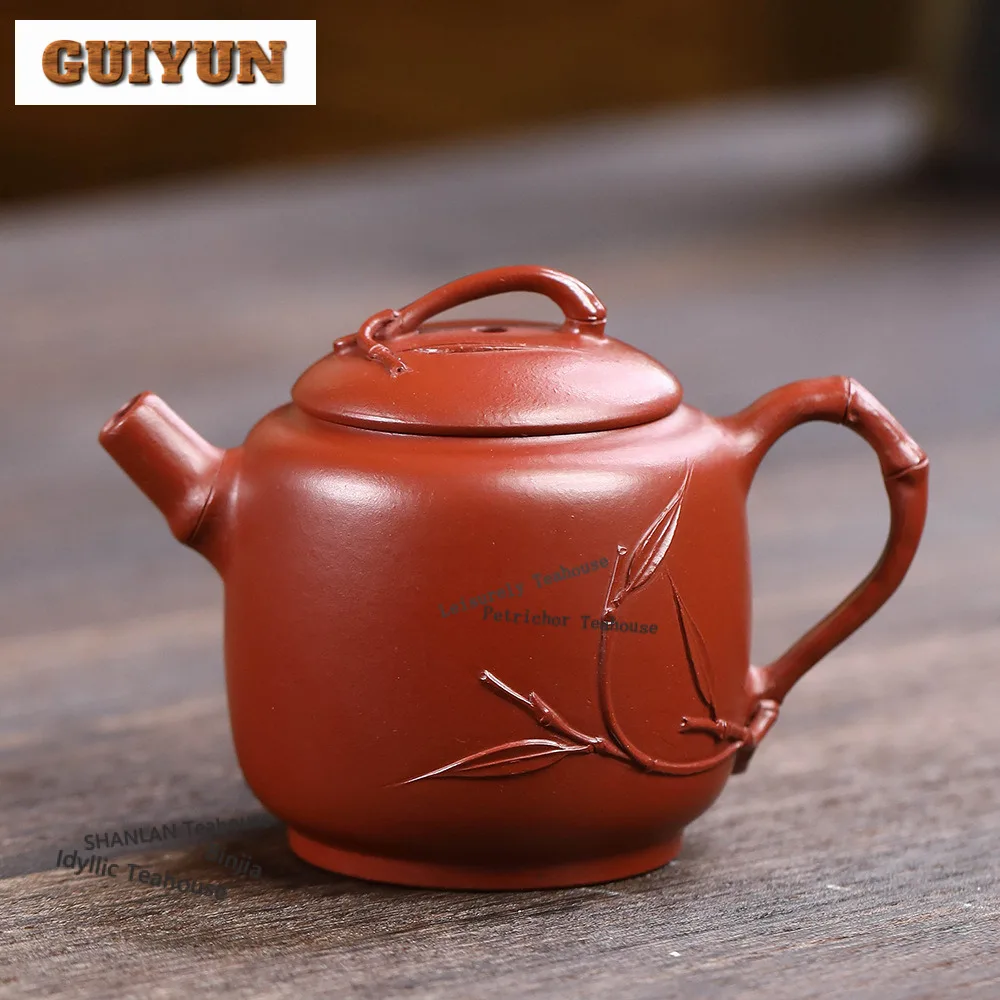80ml Retro Yixing Purple Clay Teapots Master Handmade Pot Raw Ore Dahongpao Mud Kettle Chinese Zisha Tea Set Tea Items Craft