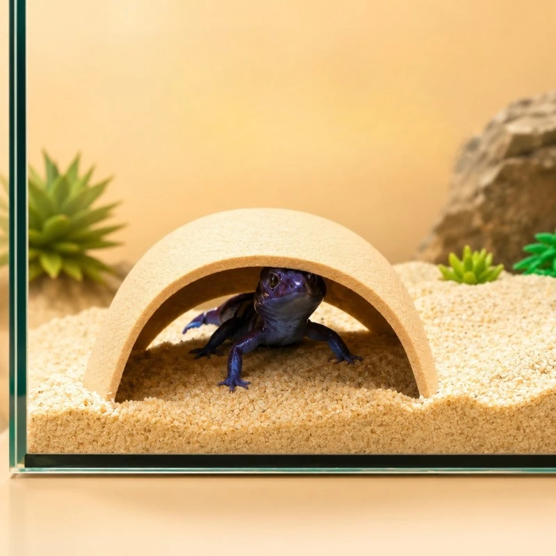 3D Printed Reptile Hide Cave  Shelter Box Leopard Gecko Lizard Scorpion Hideout Vivarium Terrarium Landscape Decoration Ornament