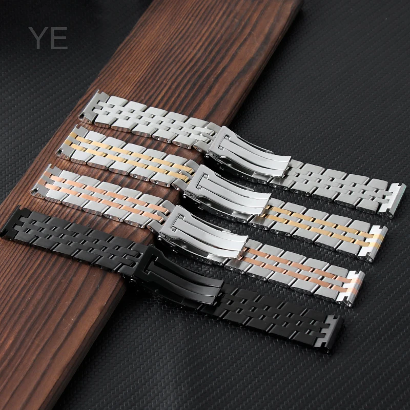 Mens Smooth and Shiny ，durable Stainless Steel Watch Strap for Breitling Watch Accessories 20/22/24mm Silver, Gold, Black