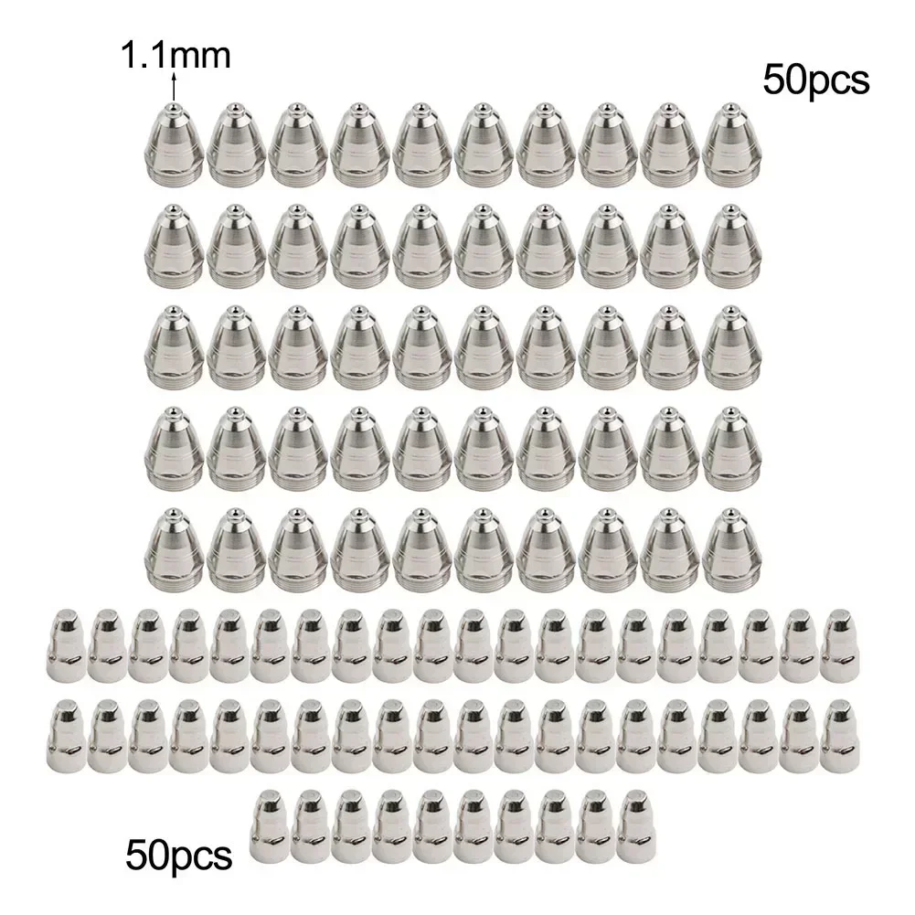

Air Plasma Cutting Accessories Nozzle Aperture 1.1mm Plasma Nozzle Cutter Chrome Zirconium Copper Nozzle Compatible With CUT-120