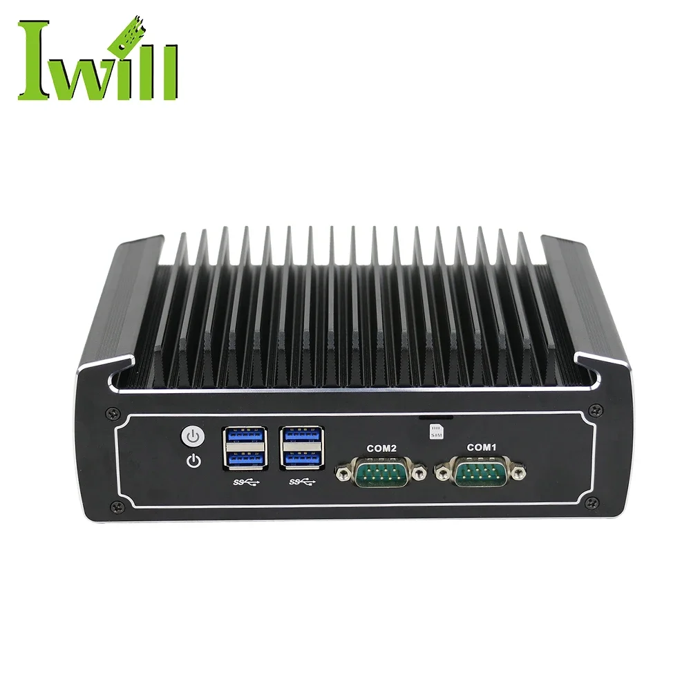 OEM ODM Fanless Industrial Box Pc I7 Mini Pc Quad Core Win 10 Embedded Industrial Computer