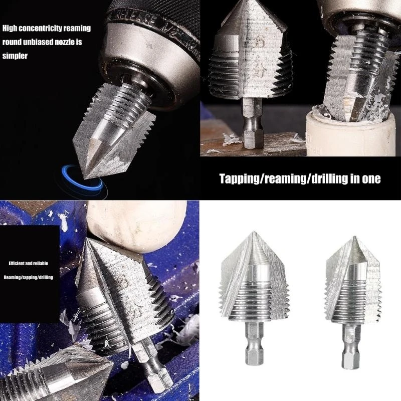 

02DC Water Pipe Internal Thread Opener Tapered Pipe Thread Tap Water Pipe Thread