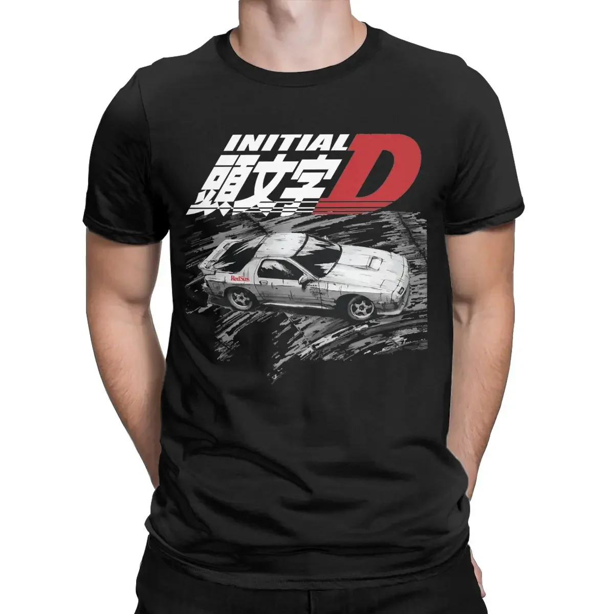 Summer Initial D Ryosuke Takahashi RedSuns Men Women T Shirt FC RX7 Drifting Apparel Tees T-Shirts Cotton All Seasons Clothes