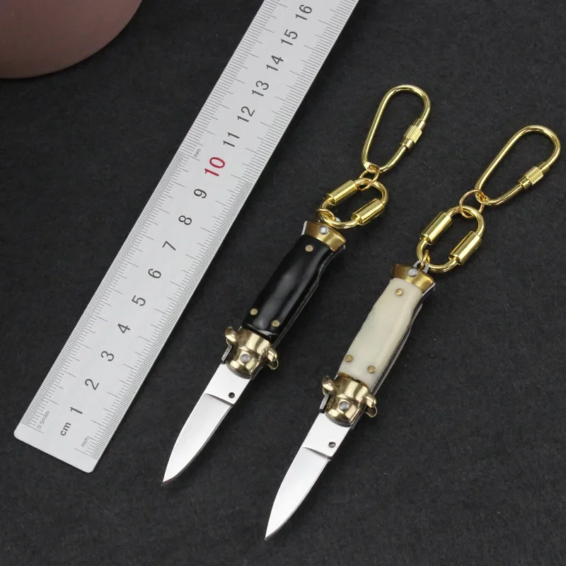 Mini Keychain Portable Knife Household Multifunctional EDC Tool Folding Knife Military Tactical Self-defense Pocket Knives