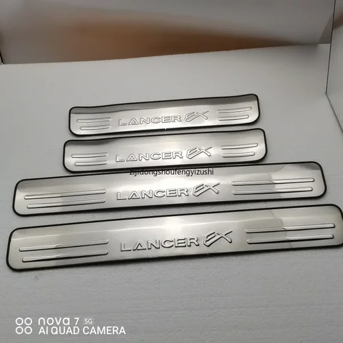 Imagen 2 del producto Para Mitsubishi LancerEX, umbral de puerta de acero inoxidable, placa de desgaste, pedal de bienvenida, accesorios para coche